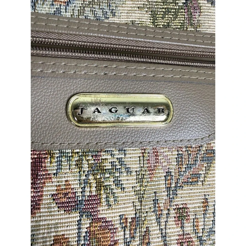 Jaguar Floral Tapestry Garment Bag Vintage Travel‎ Suit Dress Carrier Multicolor